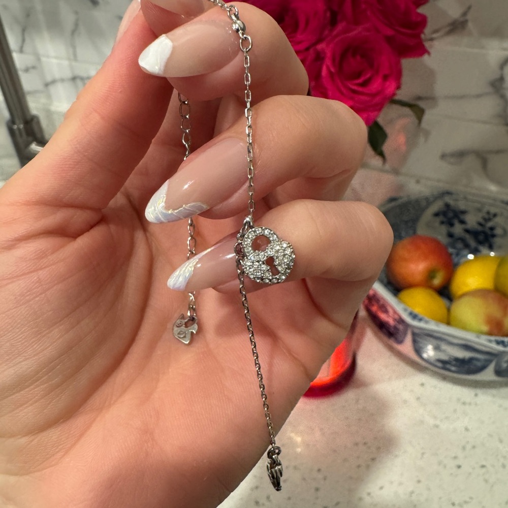 Swarovski Elegant Silver Heart Bracelet